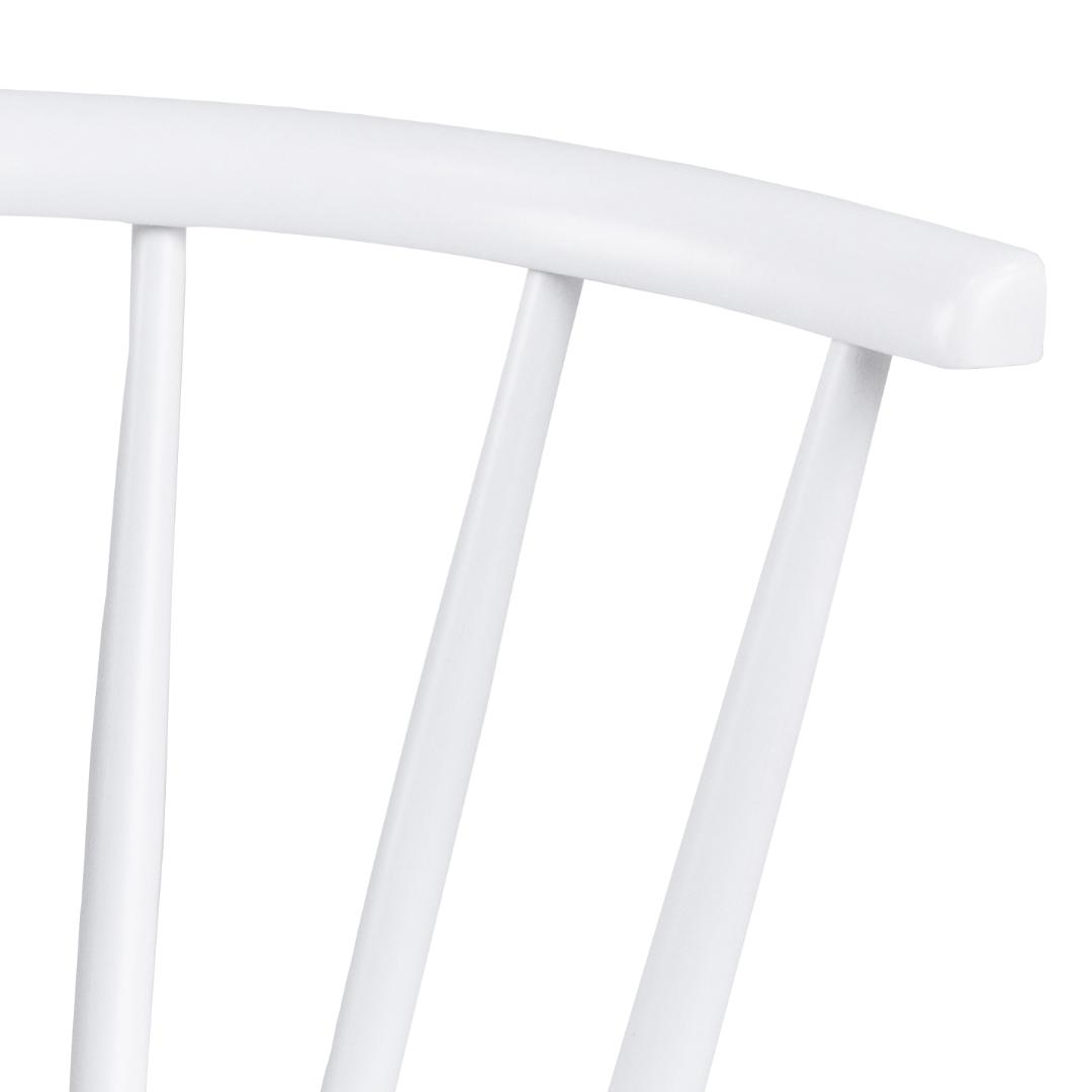 LegnoAlbero della Gomma Laccato Bianco-2