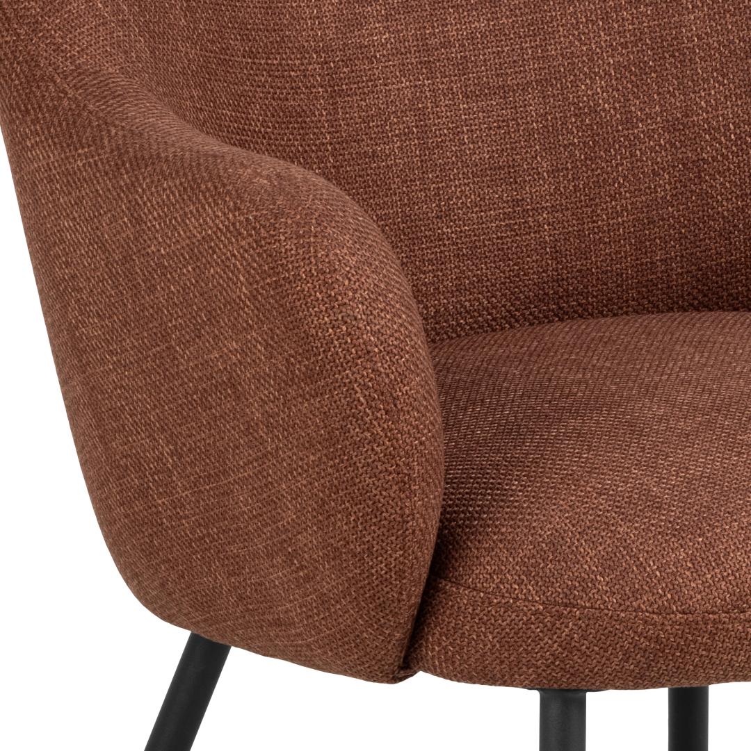 TessutoBasel Fabric Terracotta 44-1