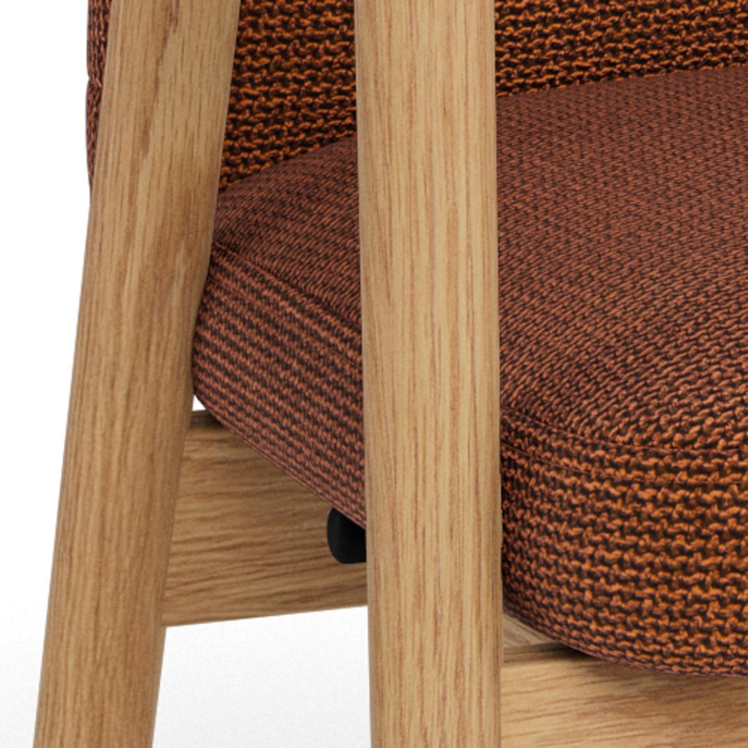 TessutoBasel Fabric Terracotta 44-4