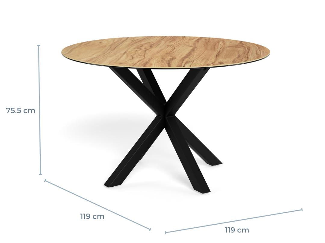Tavolo da pranzo Heaven tondo 119-1