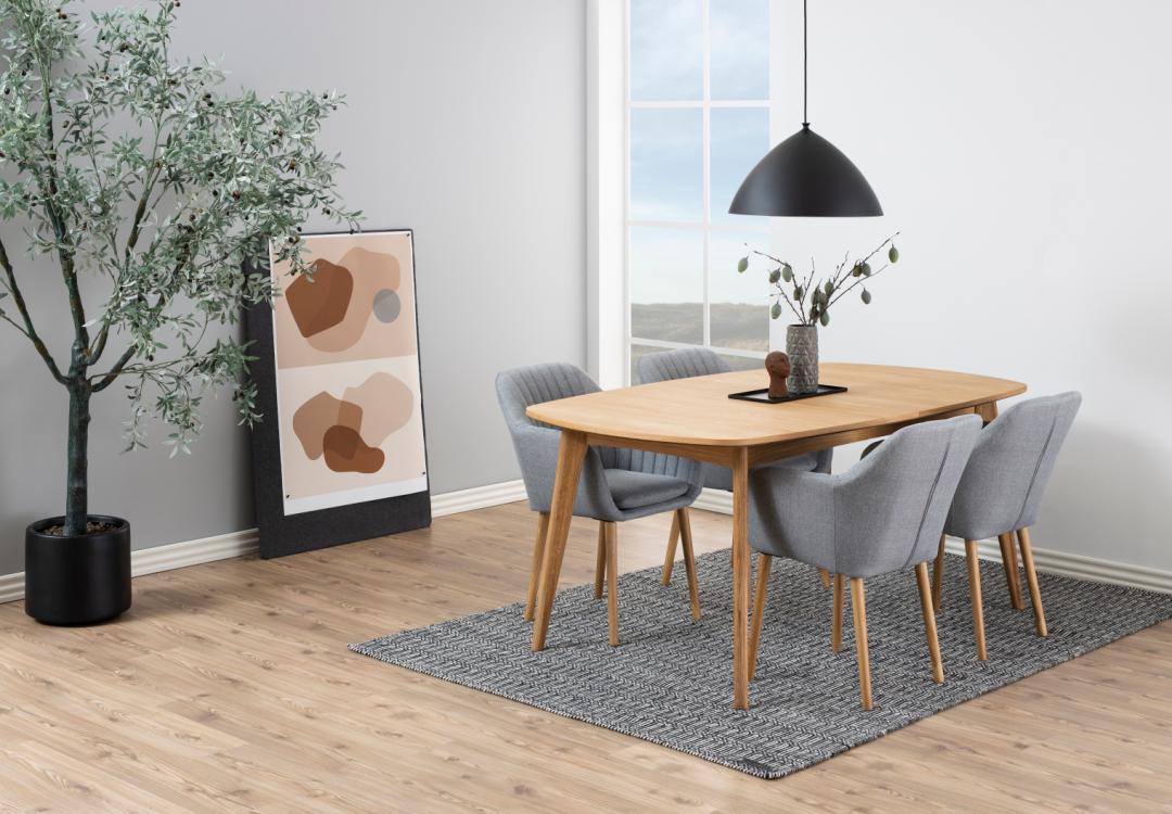 Sedia da pranzo con bracciolo Emilia