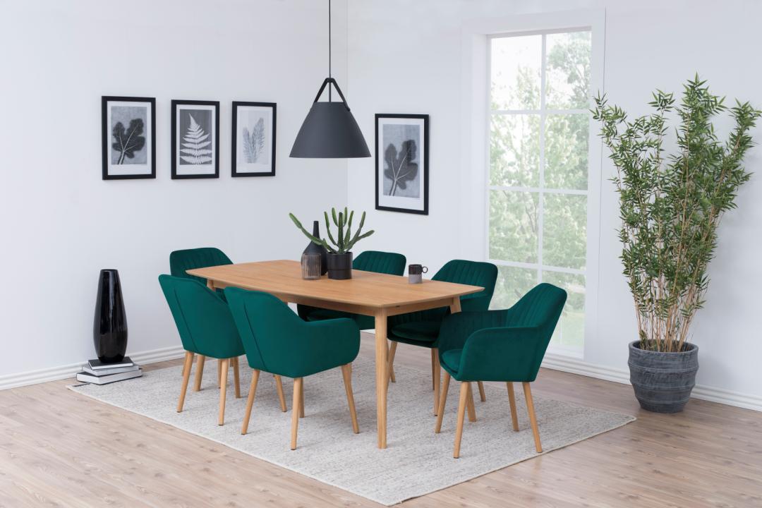 Sedia da pranzo con bracciolo Emilia