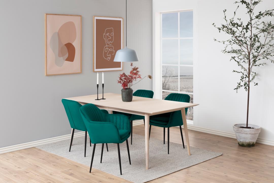 Sedia da pranzo con bracciolo Emilia