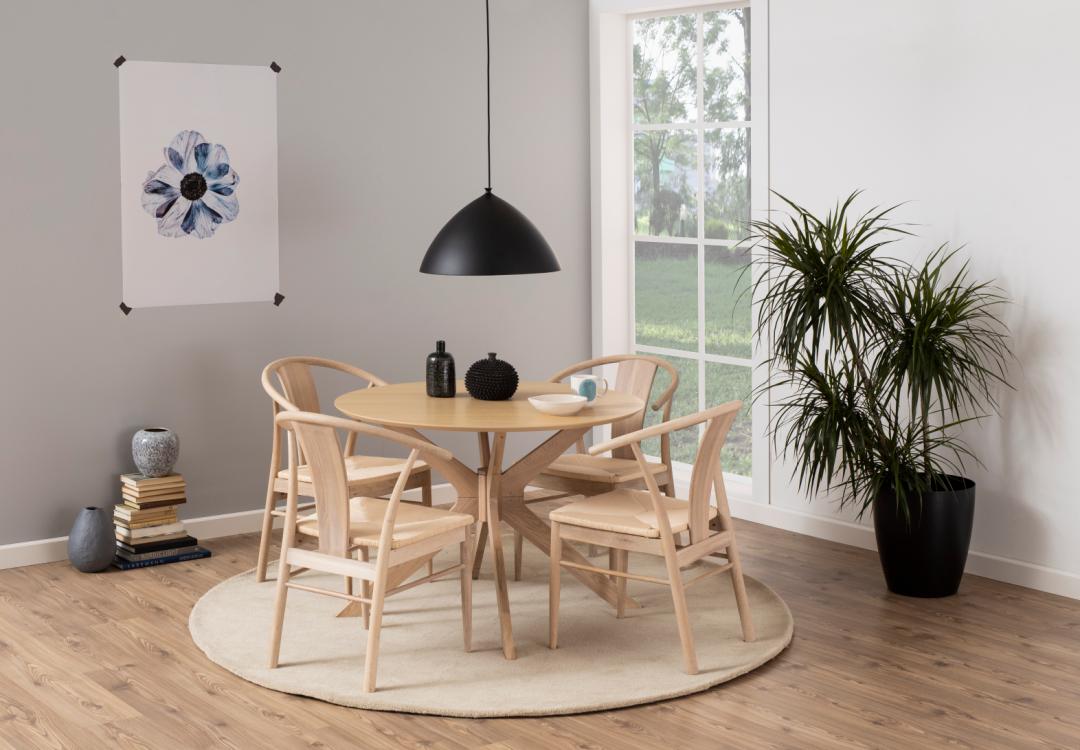 Sedia da pranzo con bracciolo Janik-2