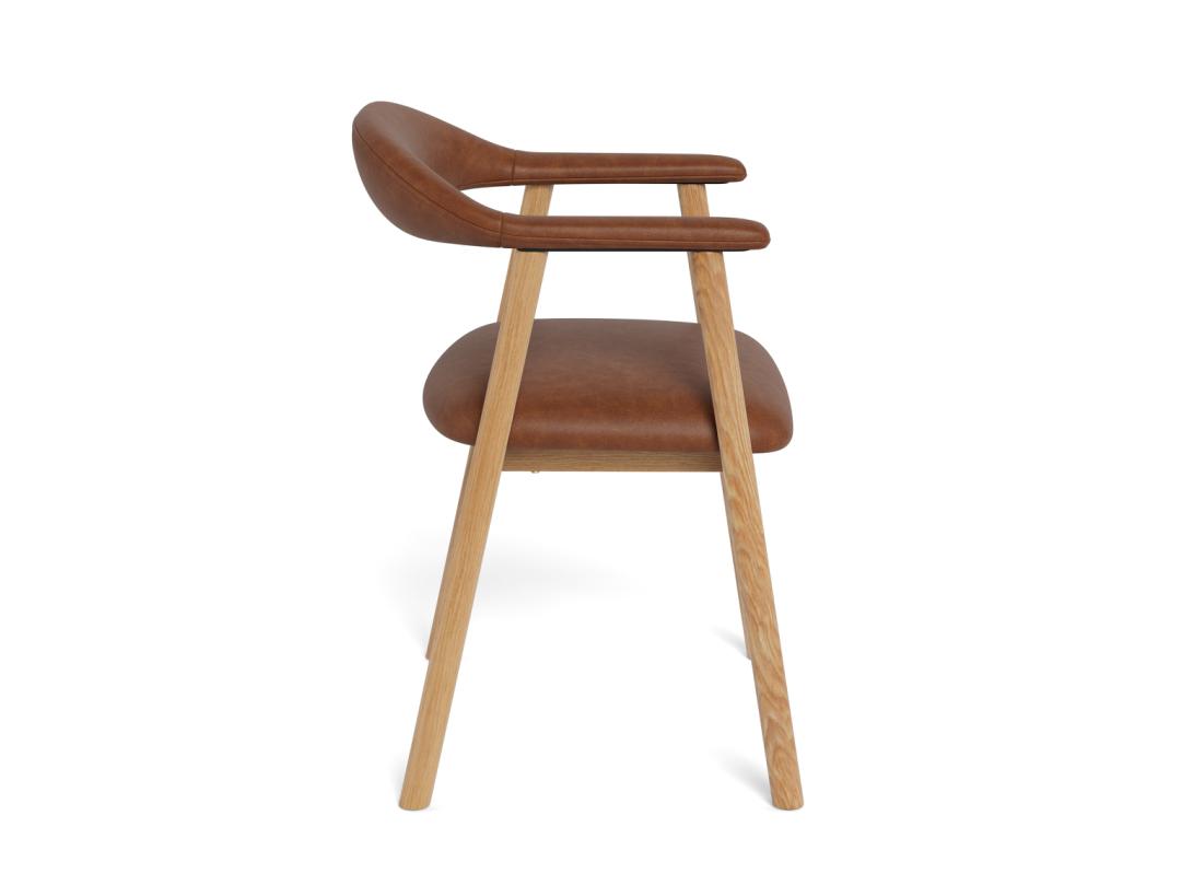 Sedia da pranzo con braccioli Addi