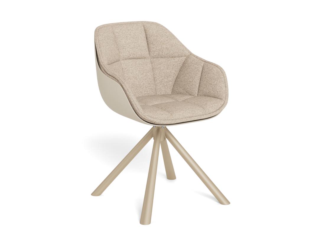 Sedia da pranzo con bracciolo Lenny