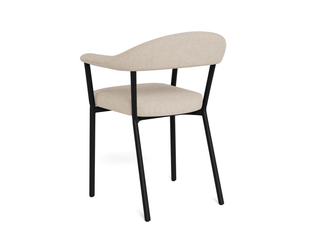 Sedia da pranzo con bracciolo Vivi-3