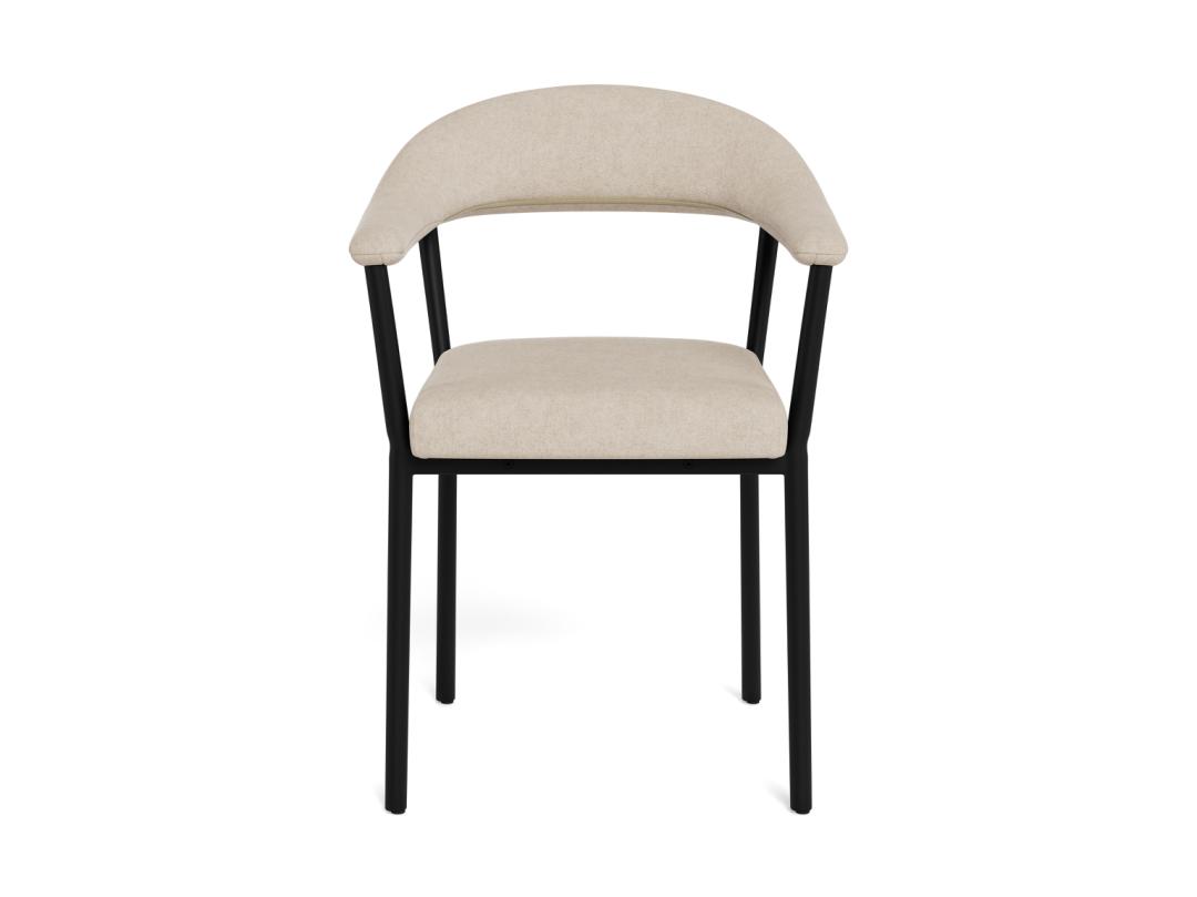 Sedia da pranzo con bracciolo Vivi-2