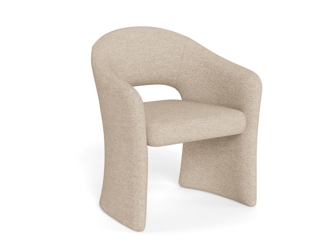 Sedia da pranzo con bracciolo Tori