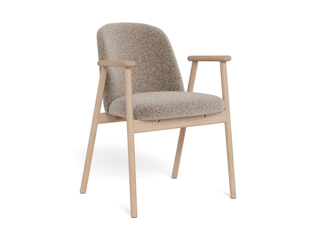 Sedia da pranzo con braccioli Leo-3