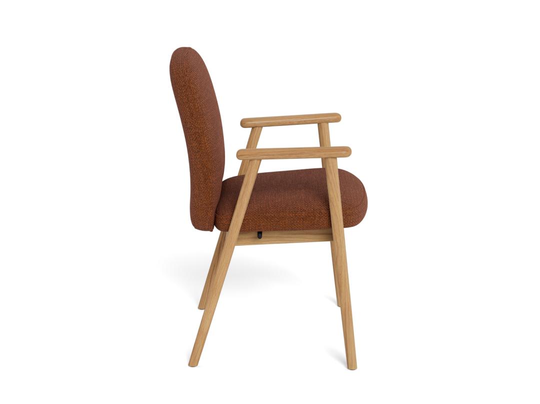 Sedia da pranzo con braccioli Calvin-3