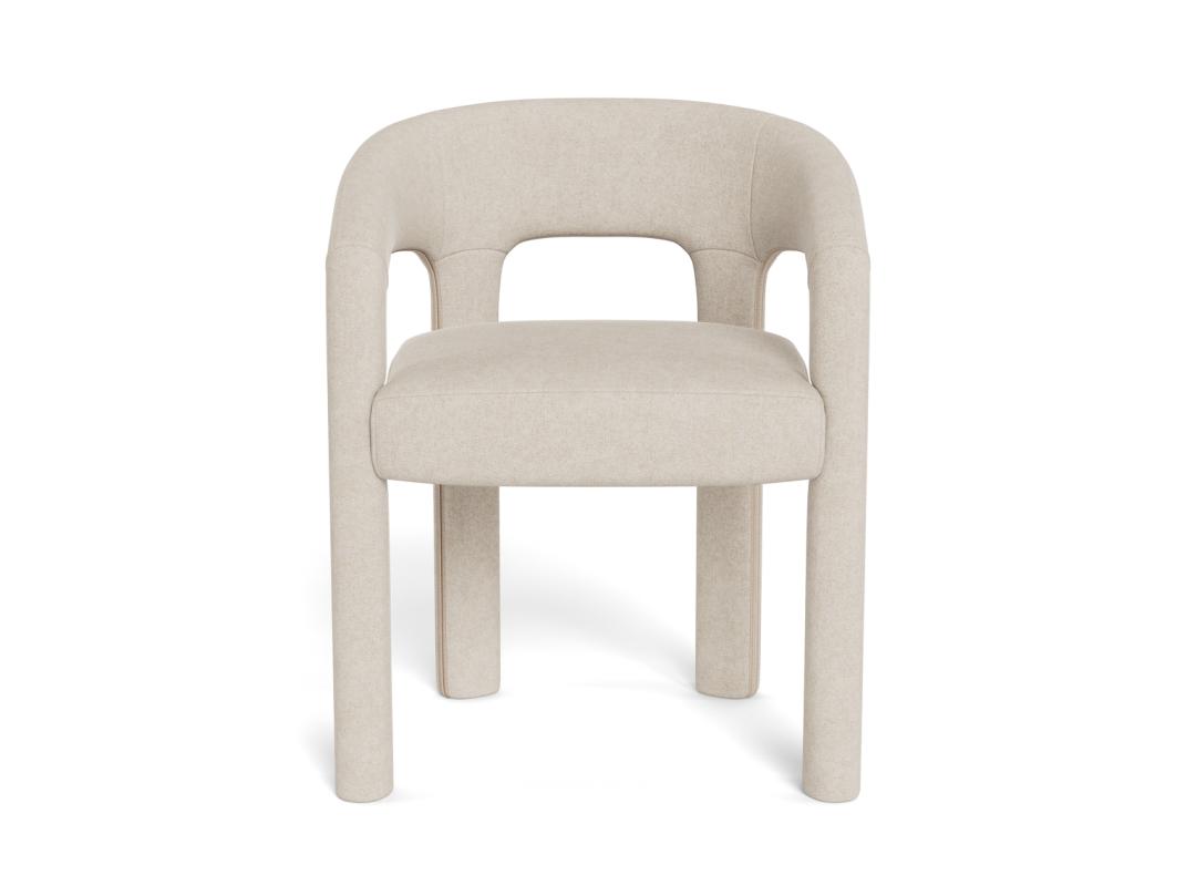 Sedia da pranzo con braccioli Cole-5