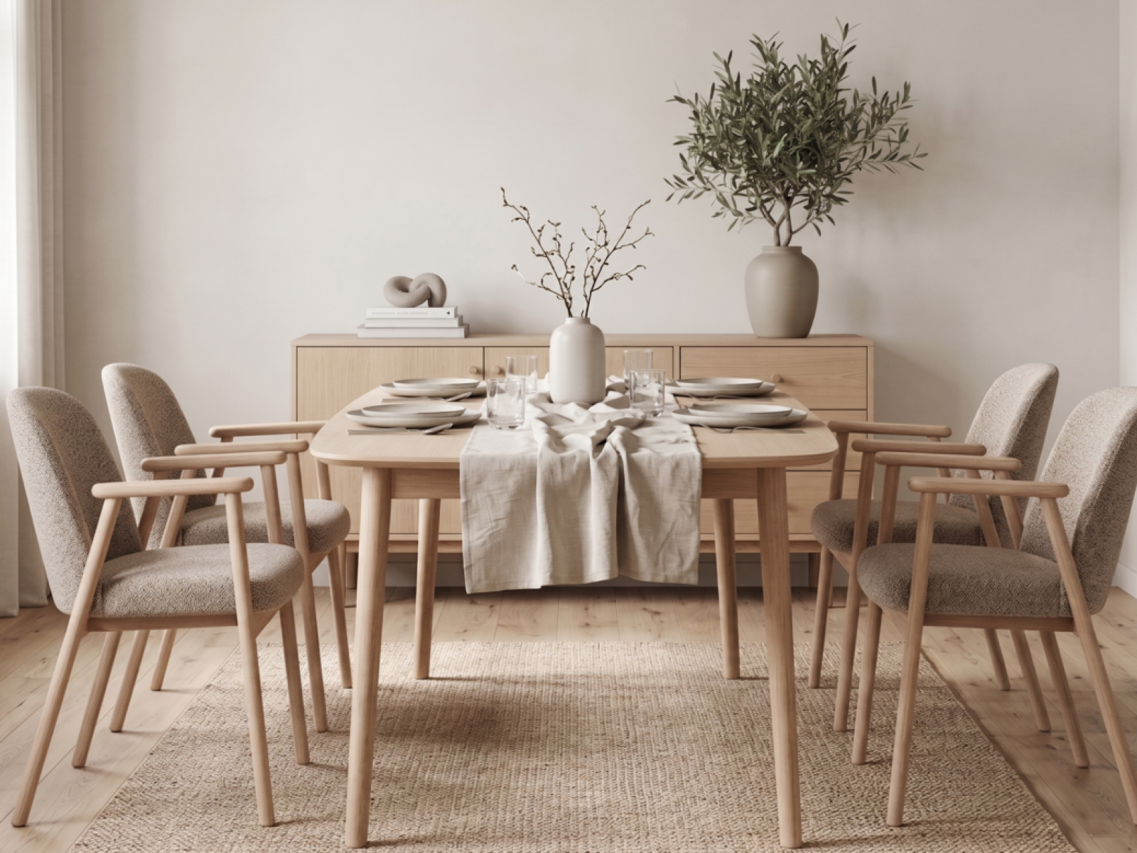 Sedia da pranzo con braccioli Leo-5