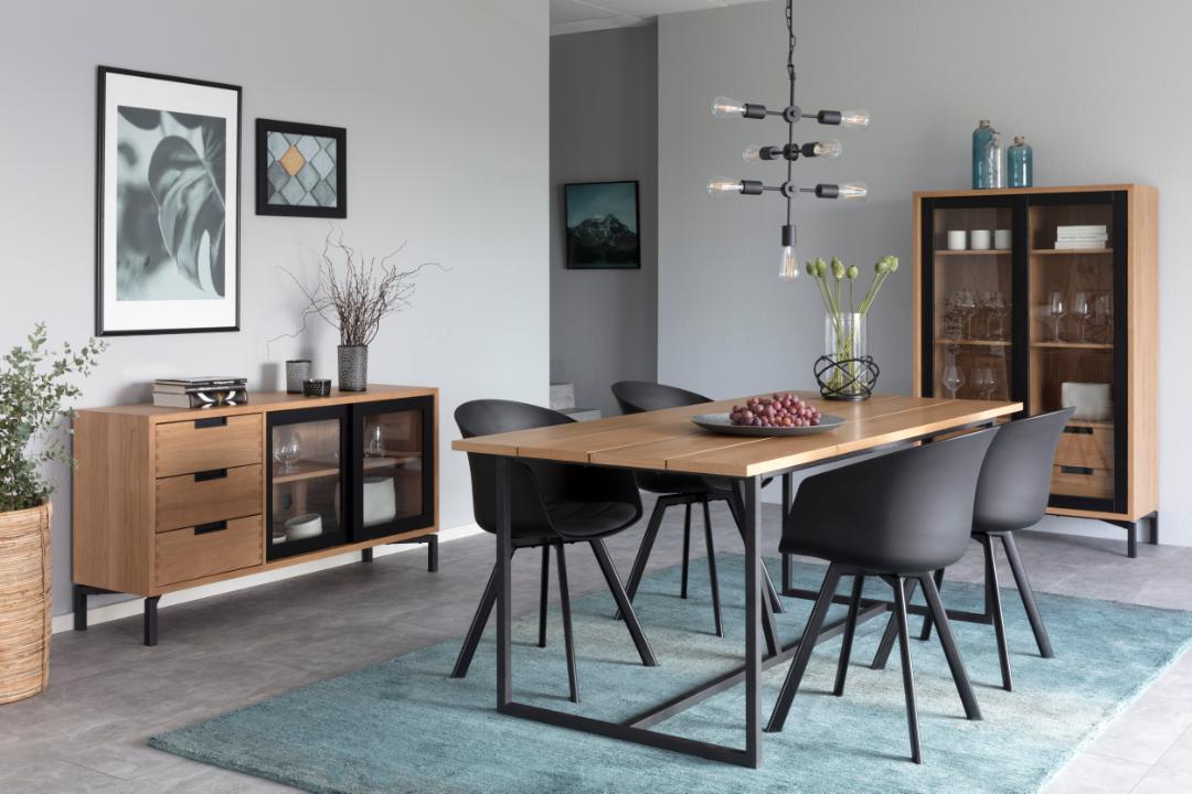 Sedia da pranzo con bracciolo Moon