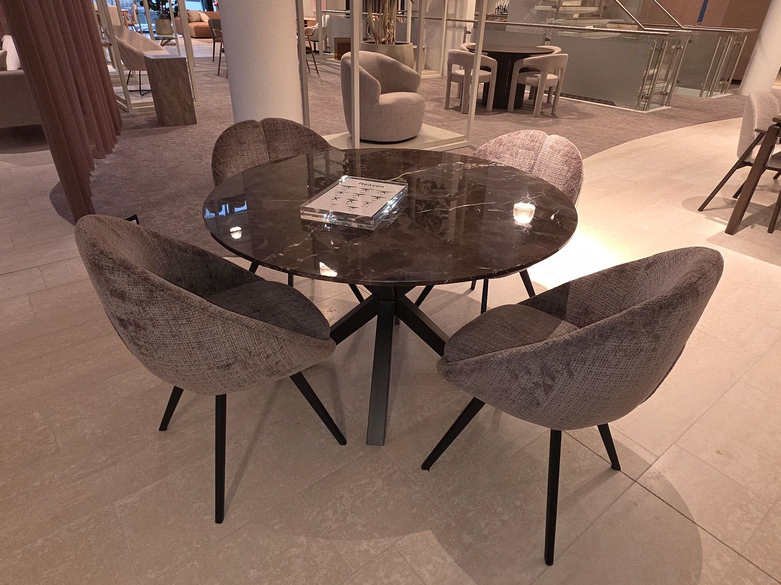 Tavolo da pranzo Heaven tondo 120-4