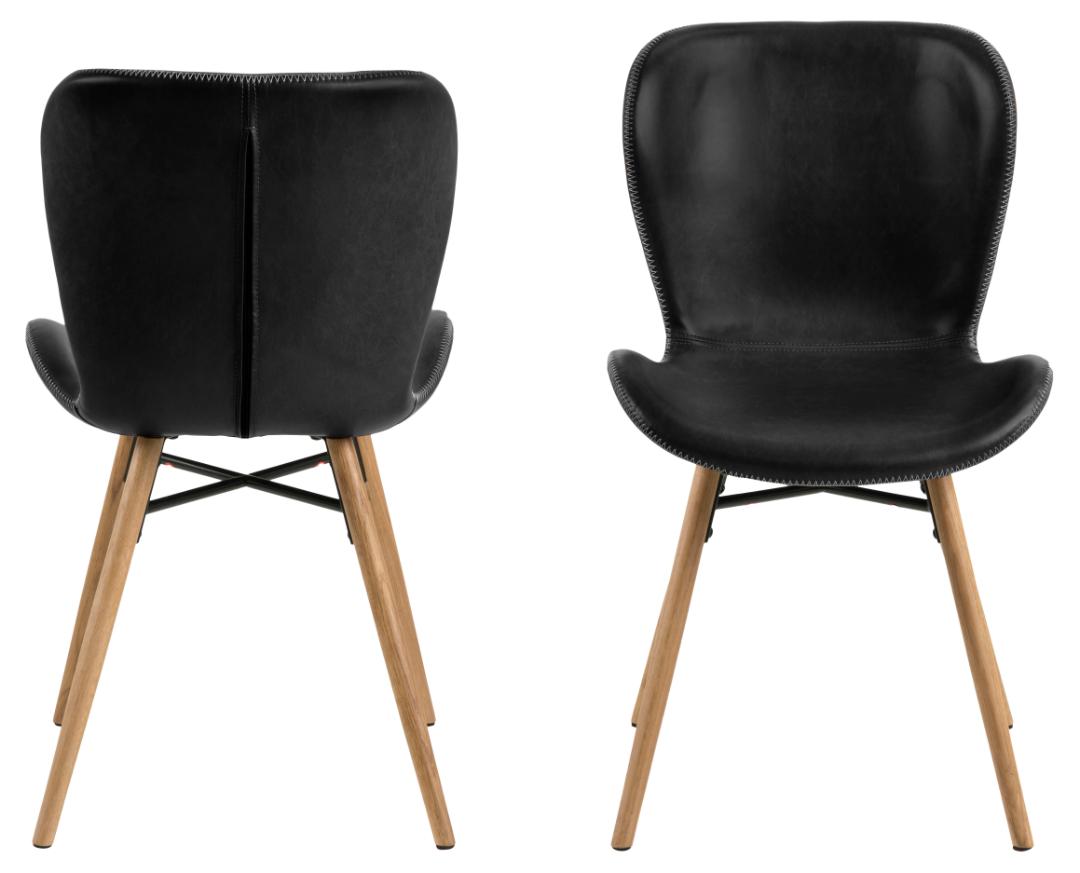 Sedia da pranzo Batilda - A1 - Gambe Legno naturale-3