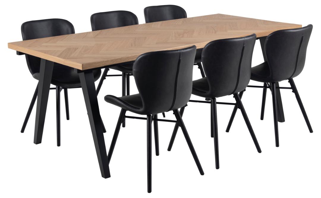 Sedia da pranzo Batilda - A1 - Gambe Verniciato Nero-5