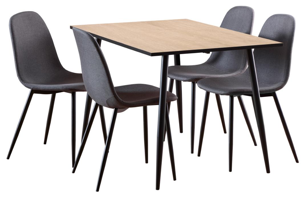 Set Tavolo da pranzo Wilma 120x80