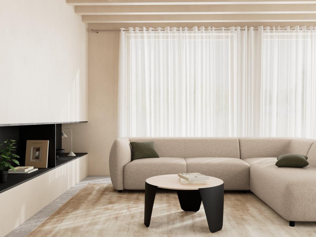 Tavolino da caffè Altea tondo 80-4