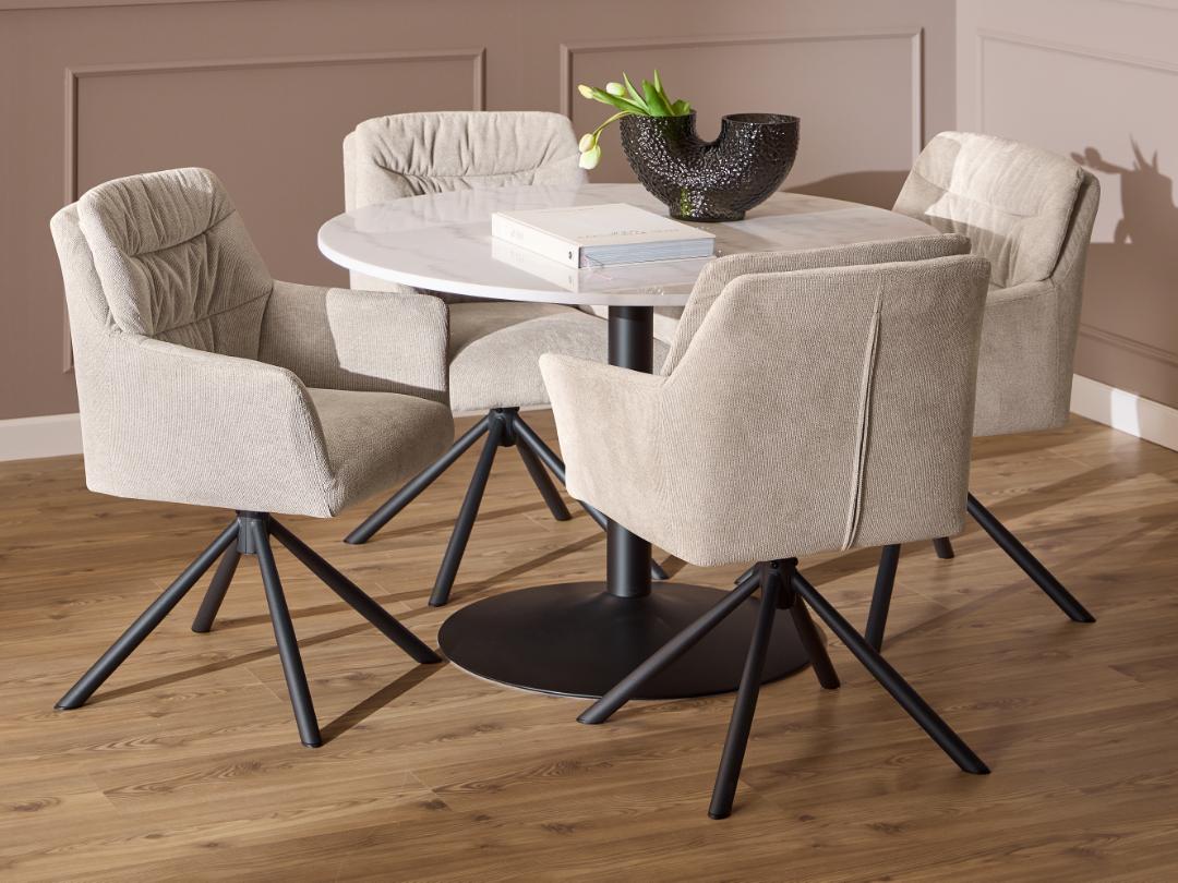 Tavolo da pranzo Tarifa tondo 110-7