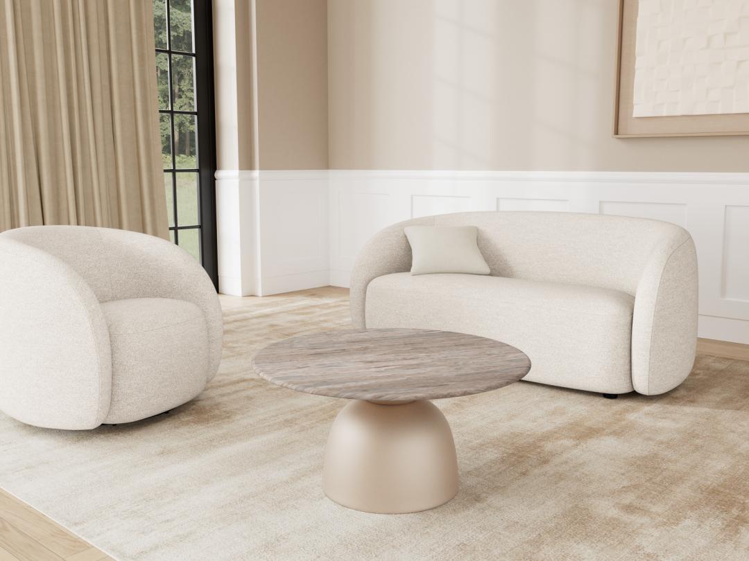 Tavolino da caffè Ferrol tondo 80-4