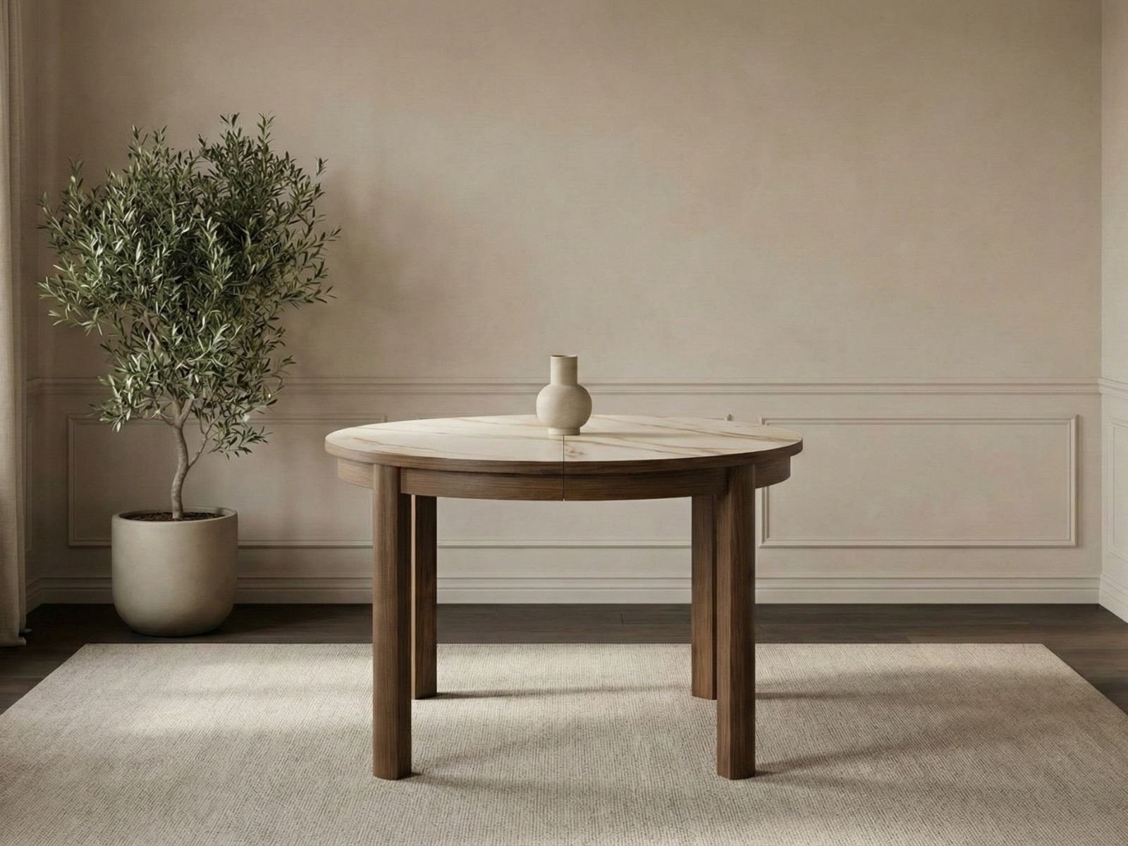 Tavolo da pranzo Southampton tondo 120-3