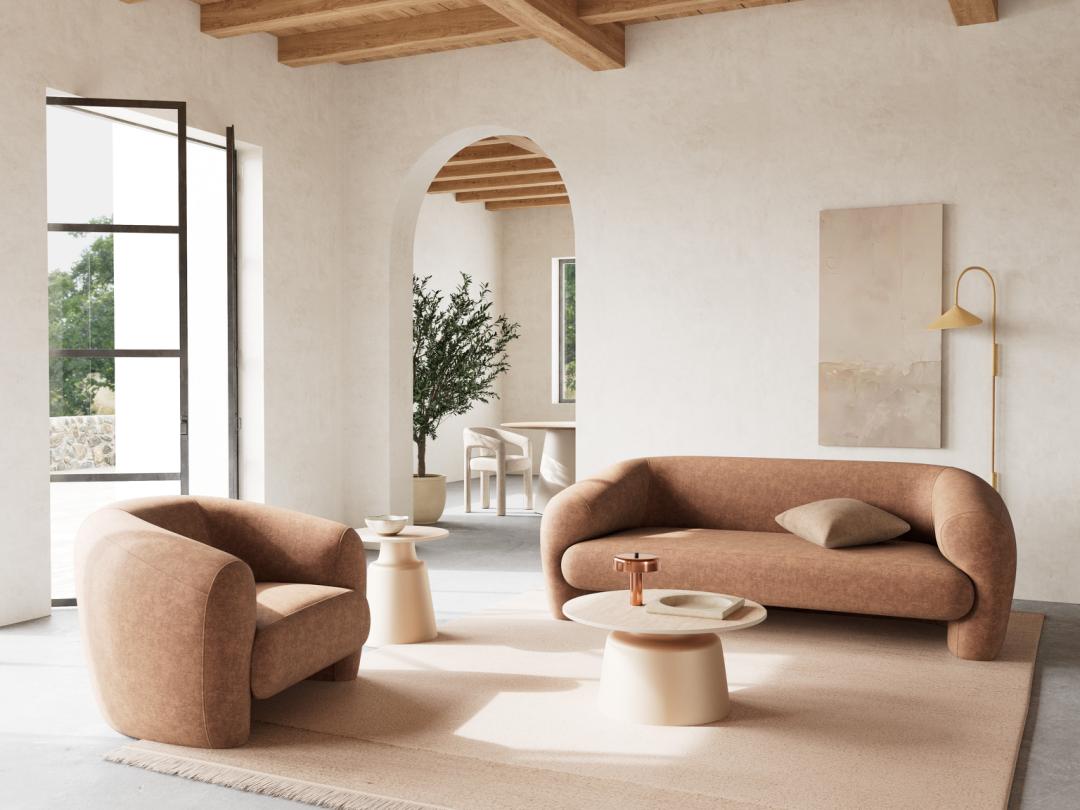 Tavolino da caffè Santorini tondo 70-1