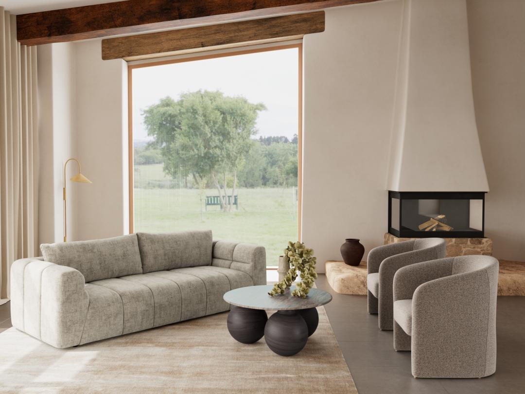 Tavolino da caffè Konya tondo 95-7