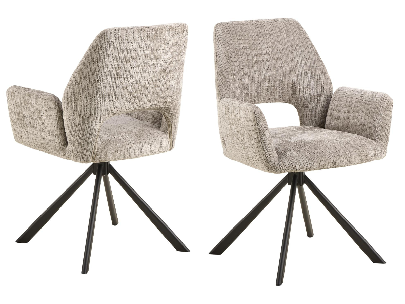 Sedia da pranzo con bracciolo Graham