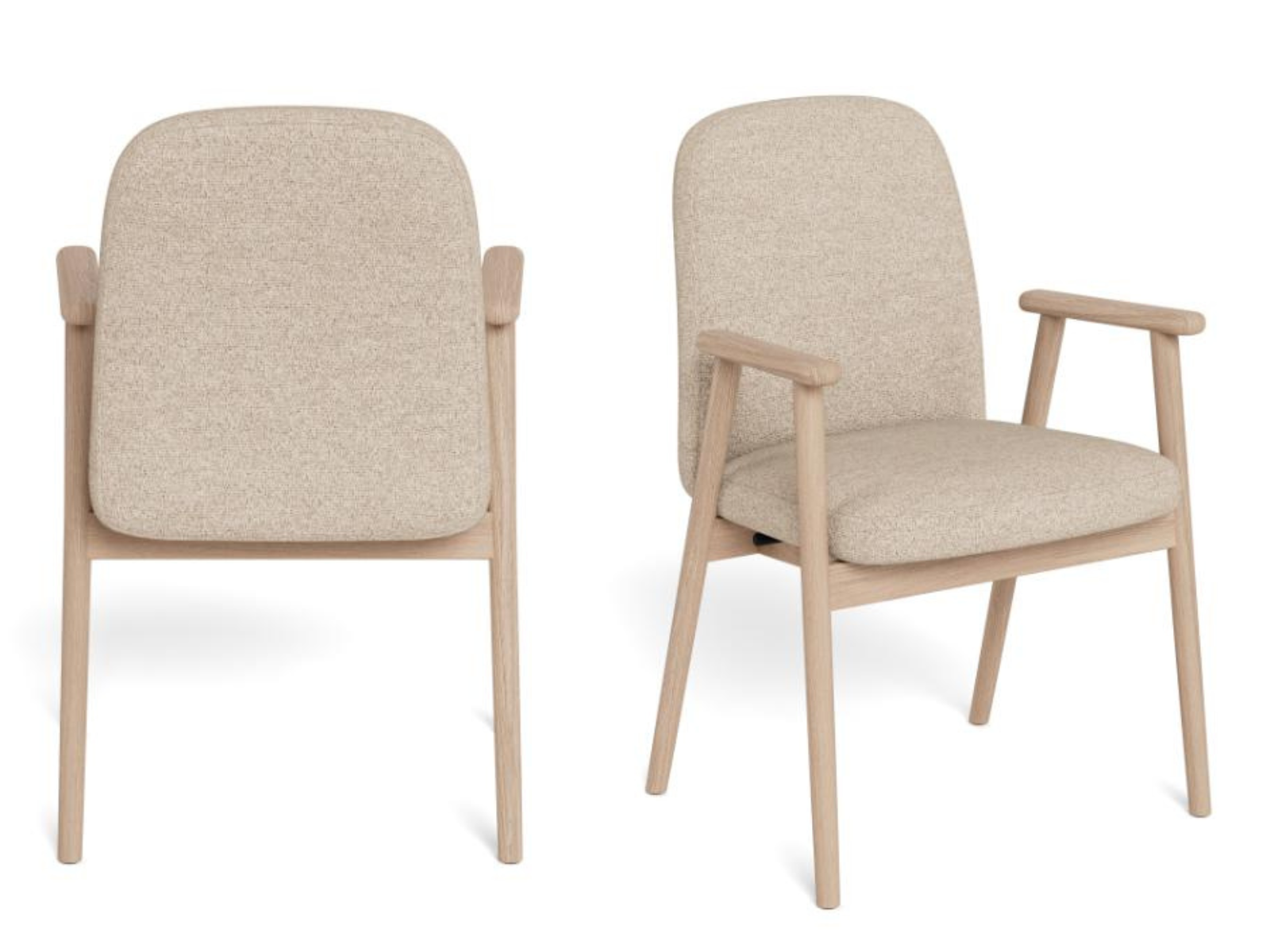 Sedia da pranzo con braccioli Calvin-4