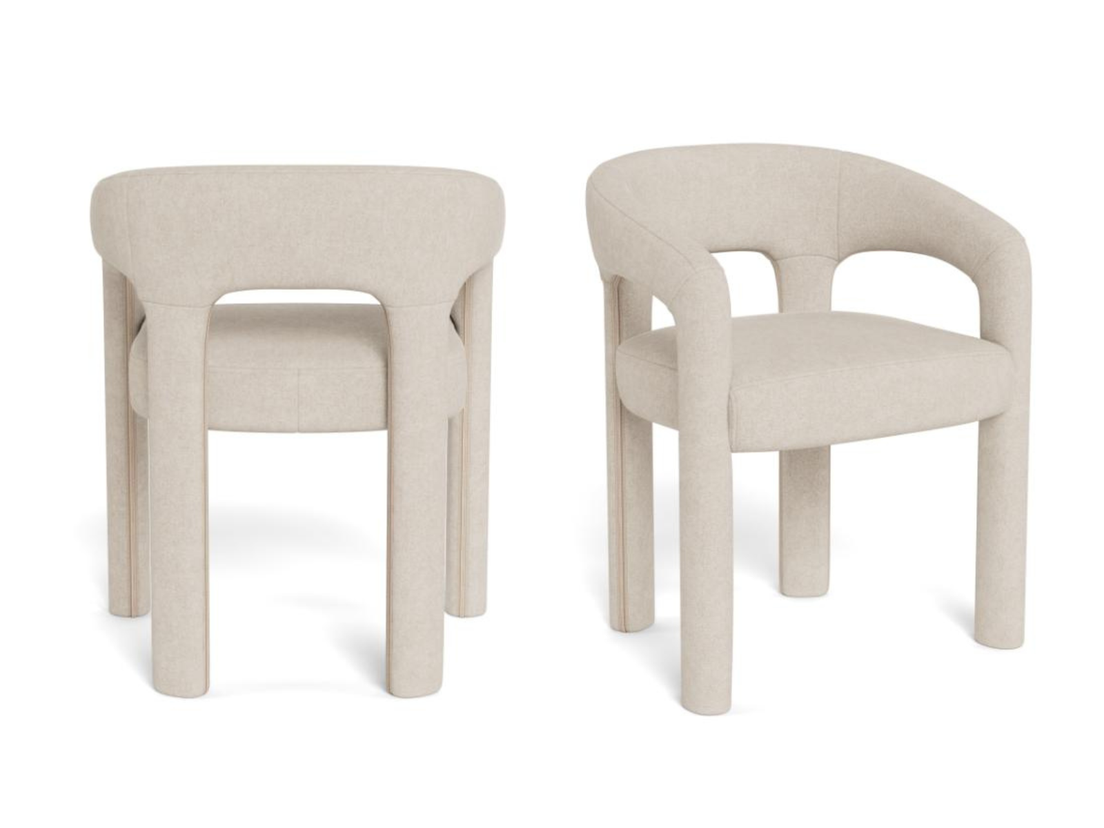 Sedia da pranzo con braccioli Cole-2