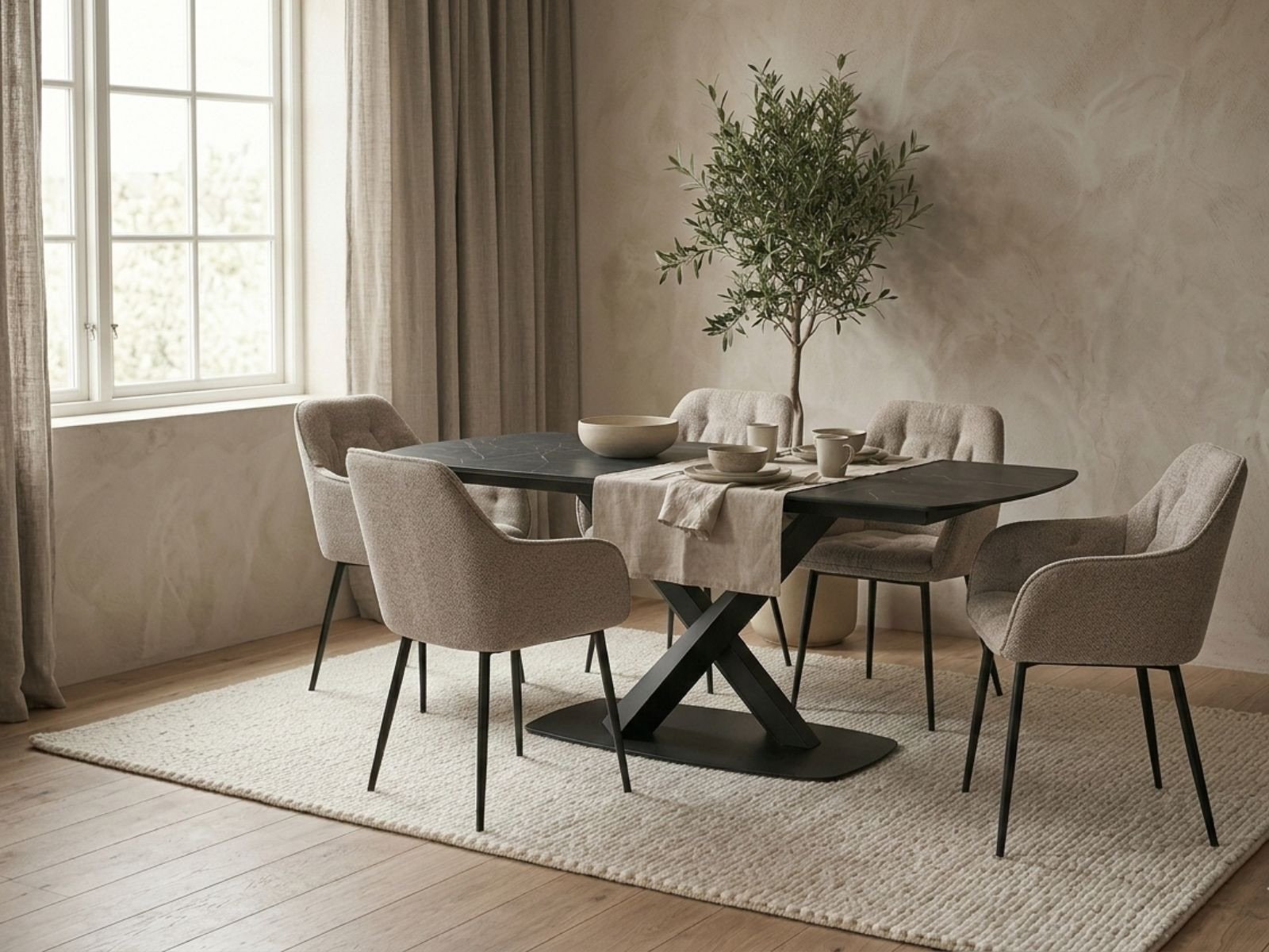 Tavolo da pranzo Morella 160/240-1