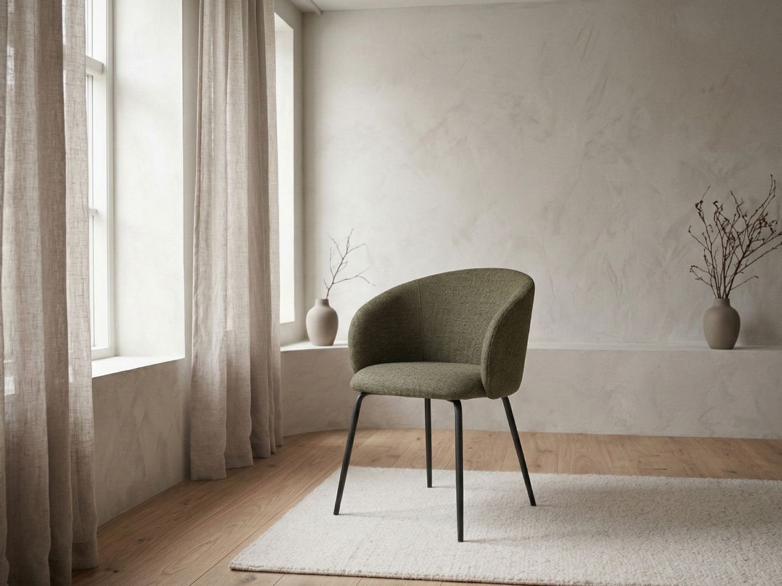 Sedia da pranzo con bracciolo Eleanor-1