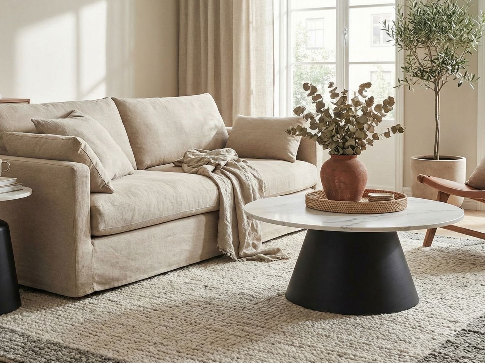 Tavolino da caffè Santorini tondo 70-4