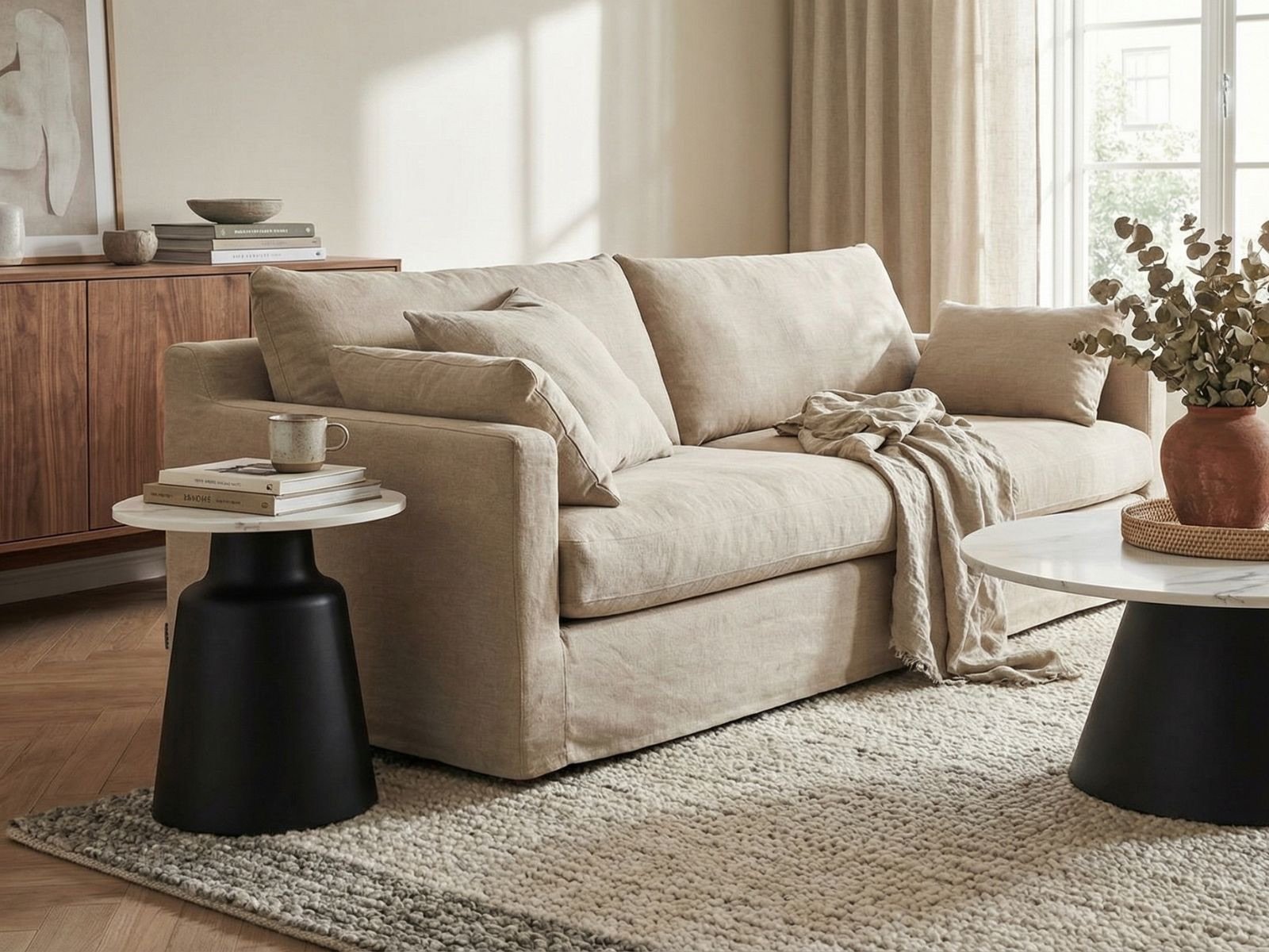 Tavolino da caffè Santorini tondo 45-4