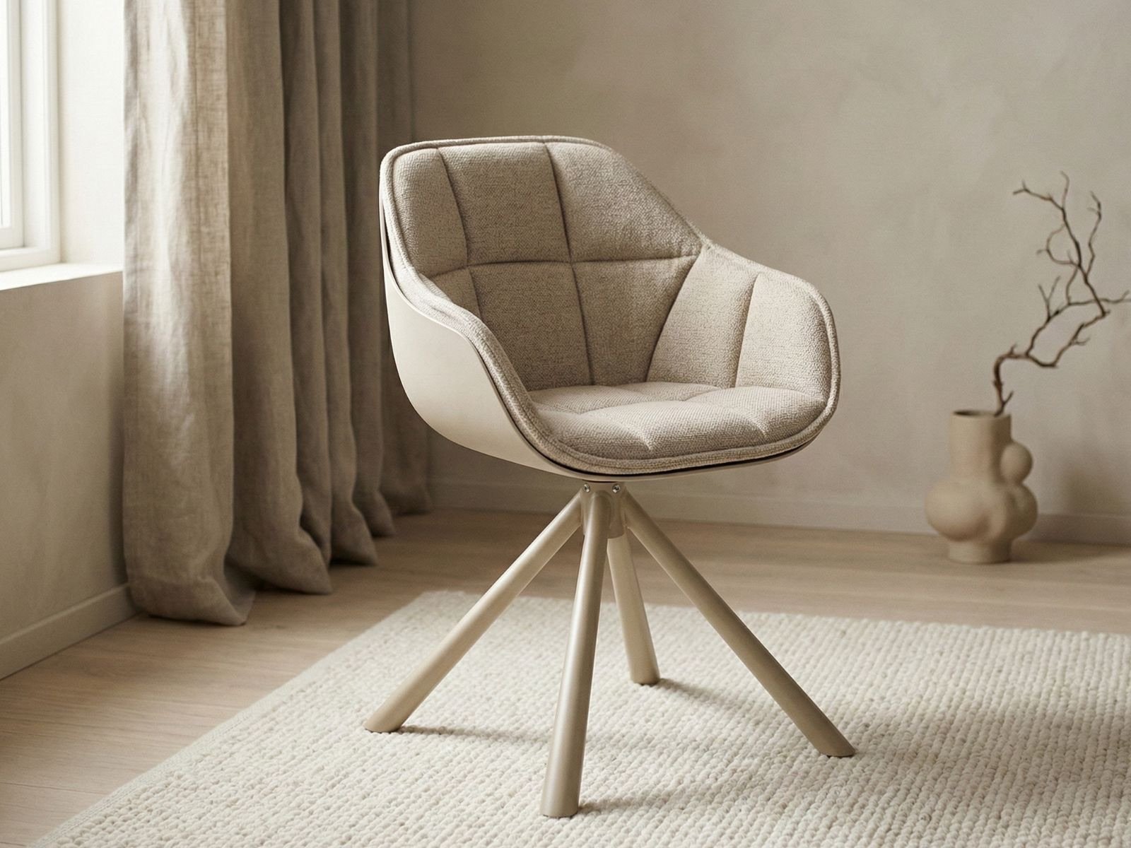 Sedia da pranzo con bracciolo Lenny-4