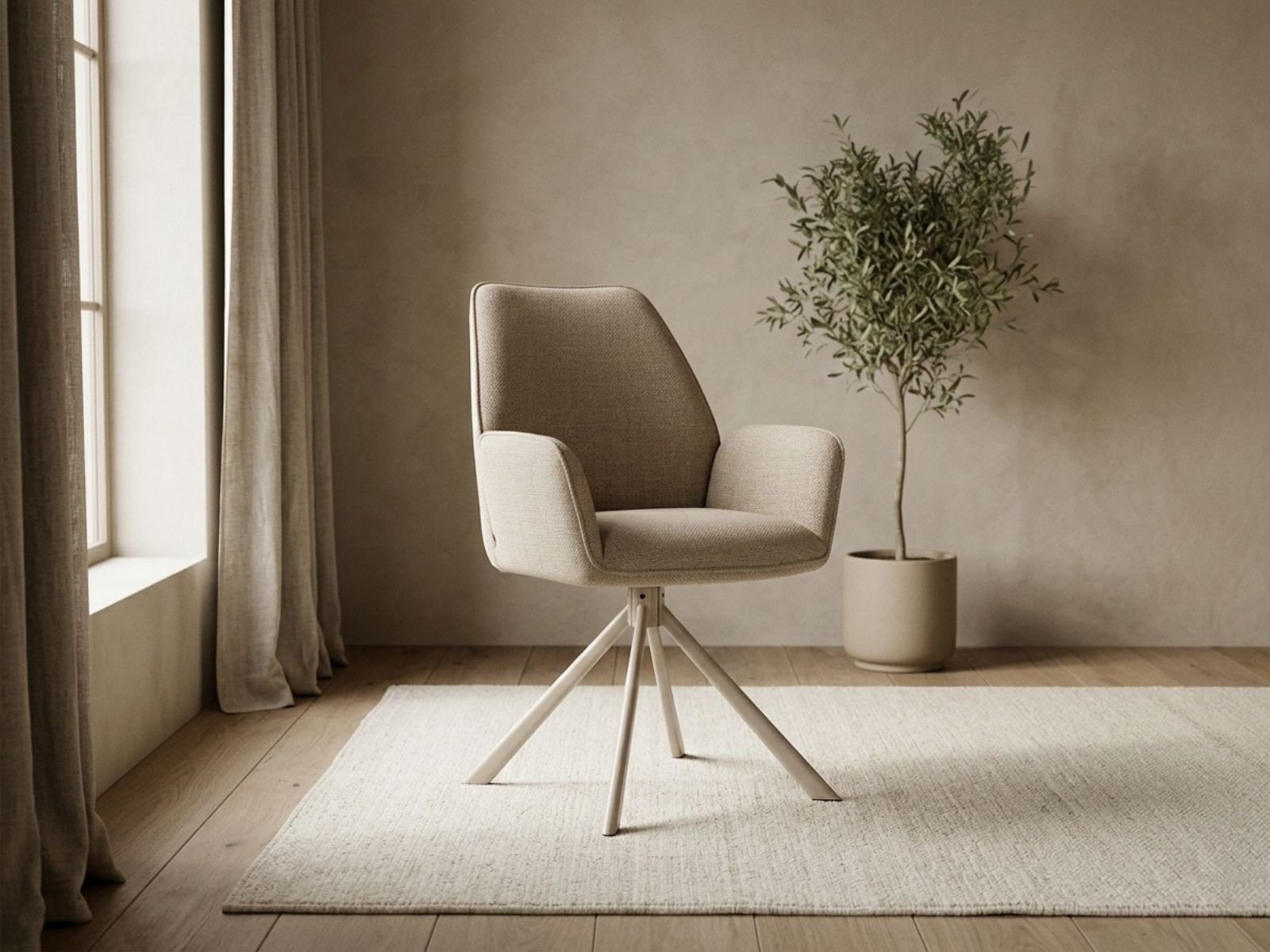 Sedia da pranzo con braccioli Glenda-1