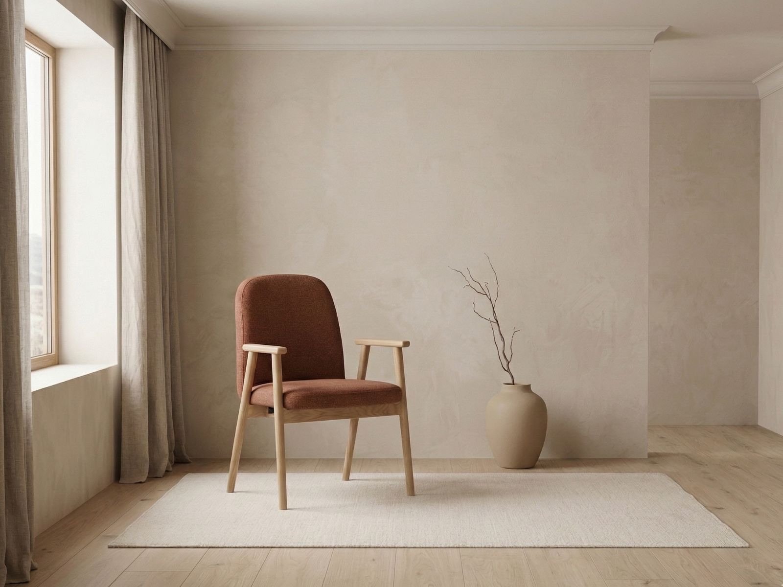 Sedia da pranzo con braccioli Calvin-4