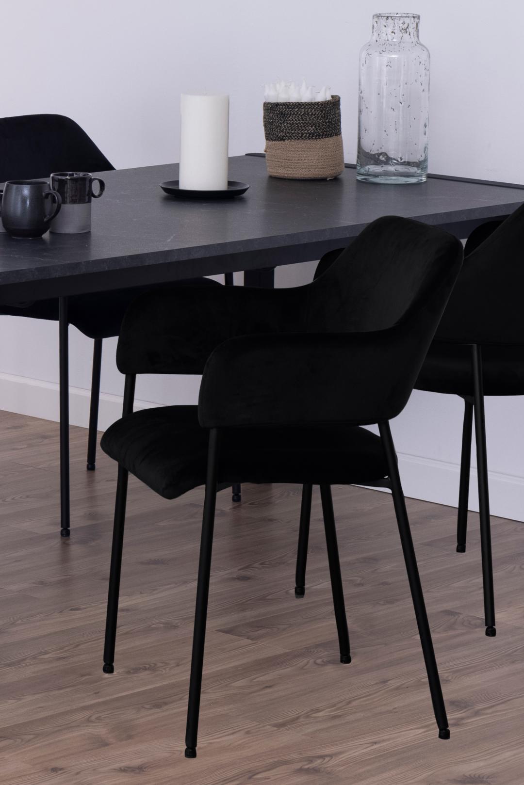 Sedia da pranzo con bracciolo Lima-6