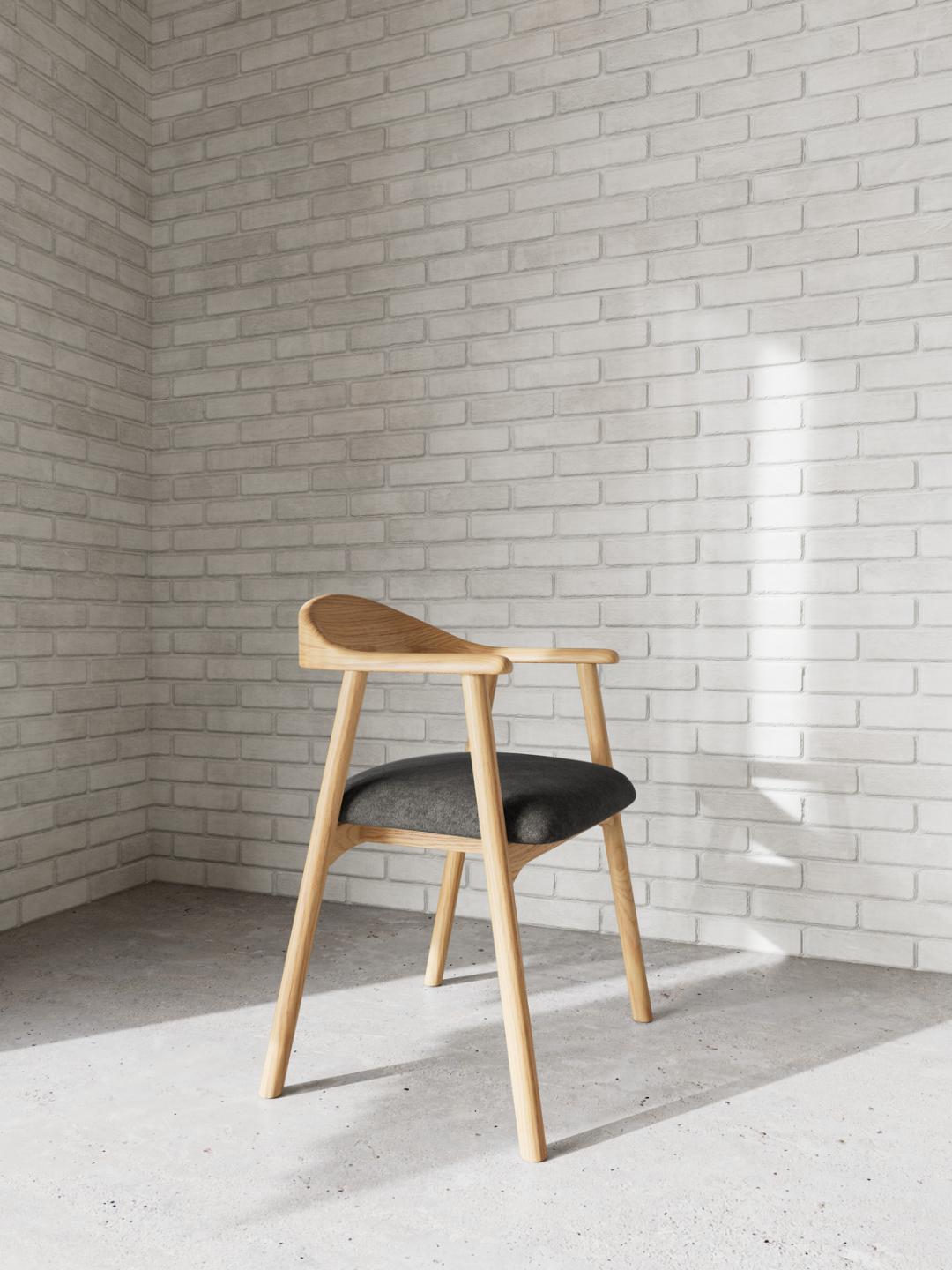 Sedia da pranzo schienale legno Addi-6