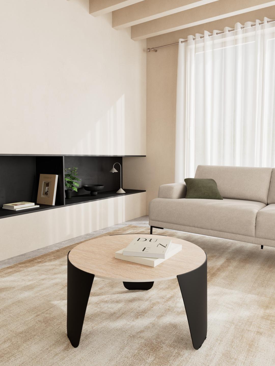 Tavolino da caffè Altea tondo 80-5