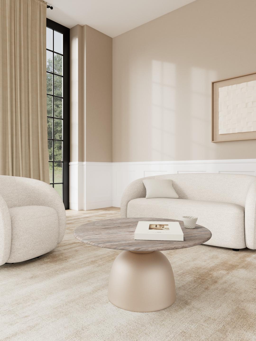 Tavolino da caffè Ferrol tondo 80-5