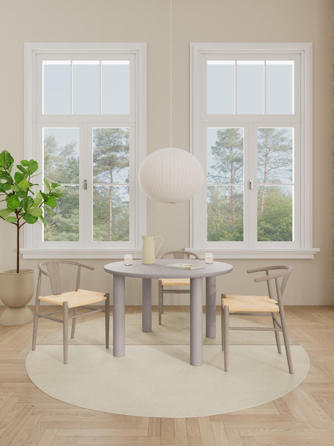 Tavolo da pranzo Magee tondo 120-6