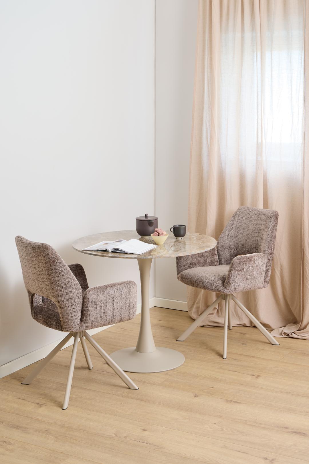 Tavolo da pranzo Malta tondo 90-4