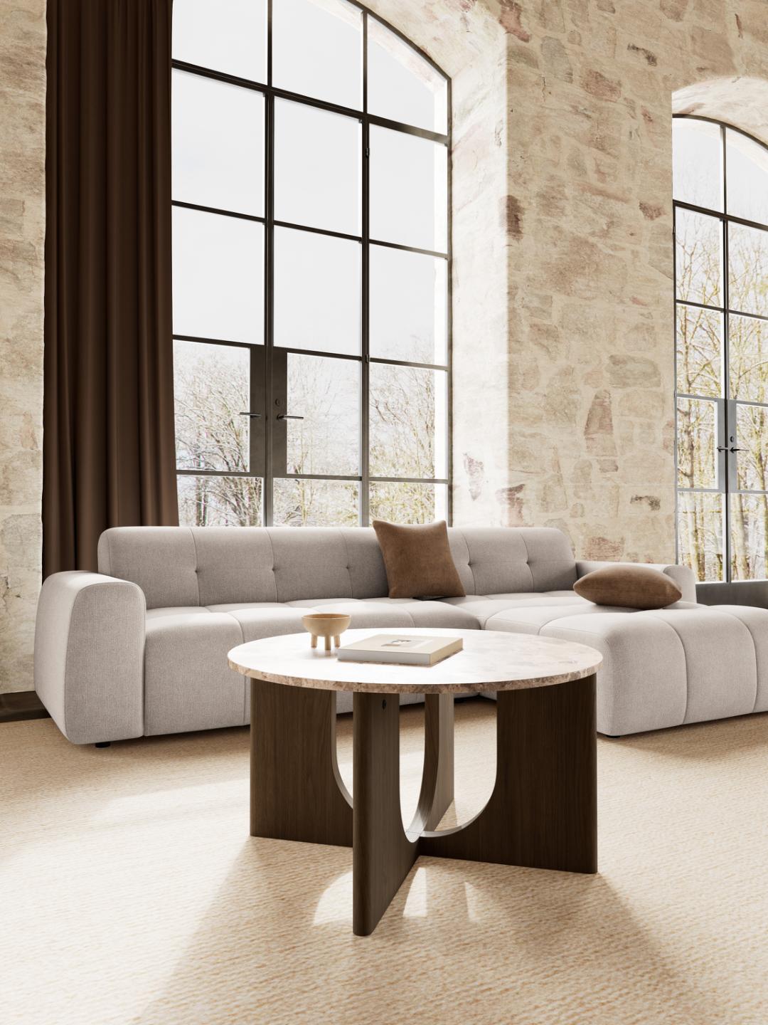 Tavolino da caffè Foley tondo 80-4