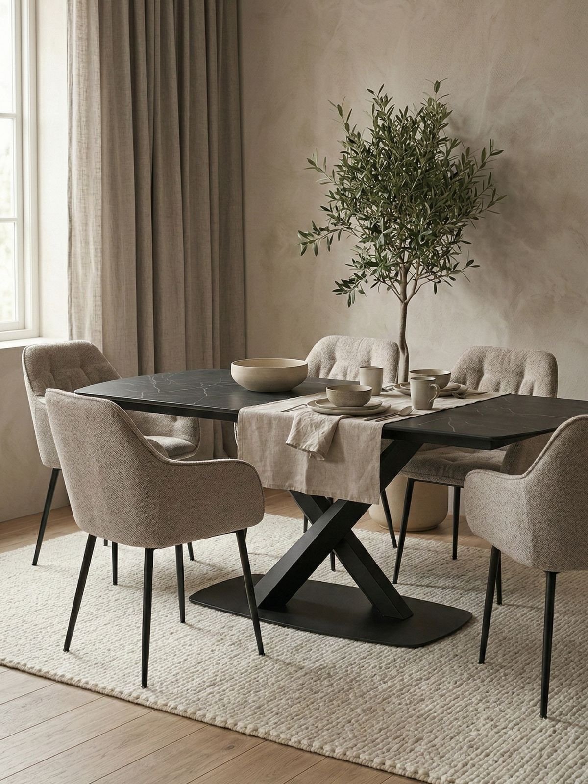 Tavolo da pranzo Morella 120/180-4